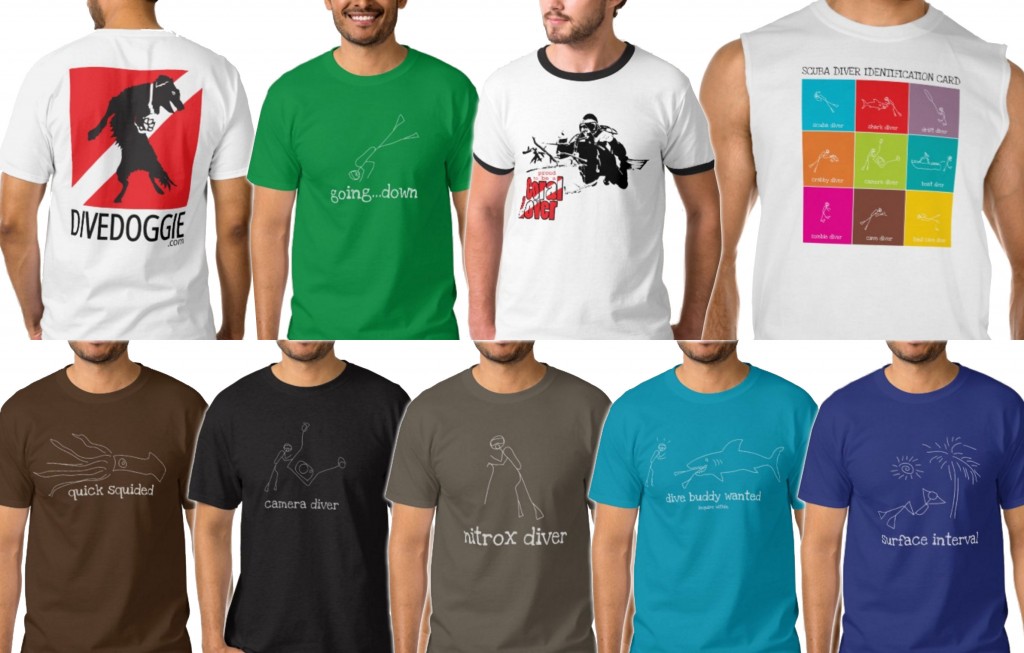 Scuba T-Shirts Mens - DiveDoggie, LLC